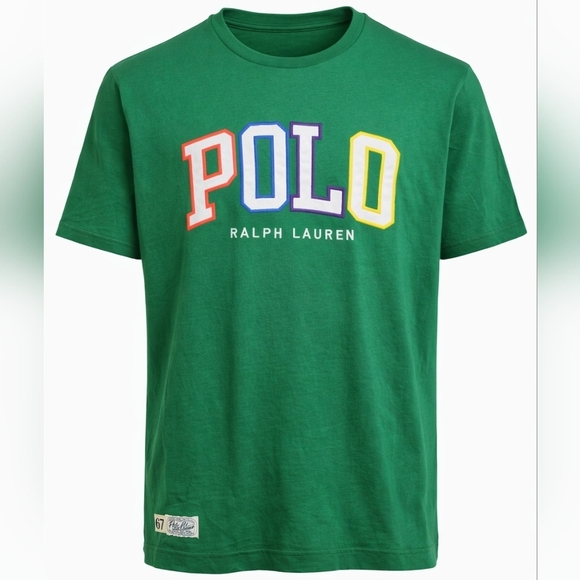 Polo Ralph Lauren Other - Polo Ralph Lauren POLO Logo T Shirt Green Multicolor Spellout